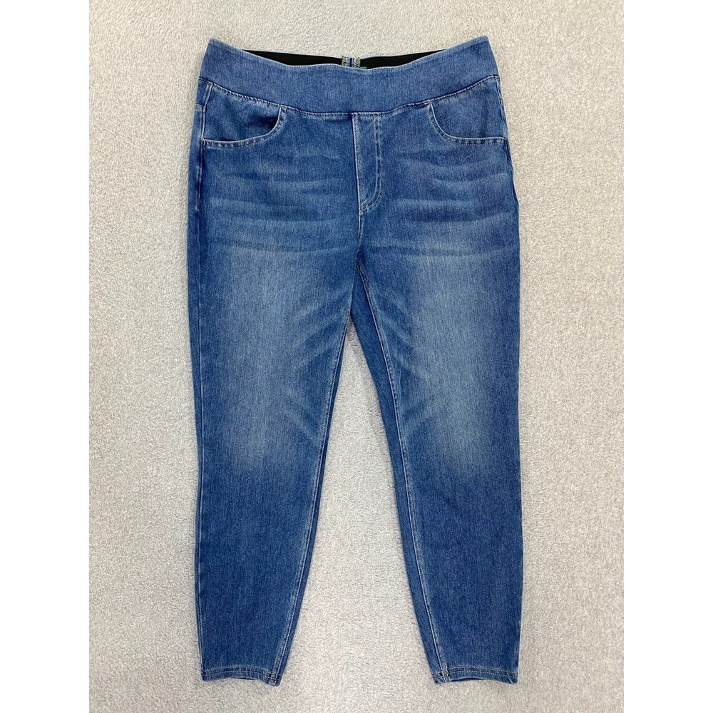 Halara Flex Denim Skinny Crop Jeans Women's XL Blue Stretch High Waisted New